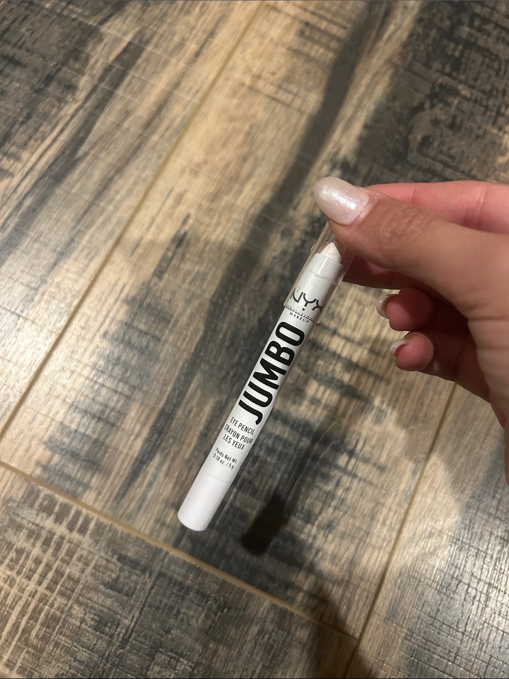 NYX Jumbo Eye Pencil — White Shimmer